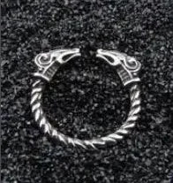 Never Fade Stainless Steel Viking Dragon Statement Rings Men Vintage Color Nordic Viking Totem Odin Men Rings Jewelry
