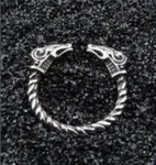 Never Fade Stainless Steel Viking Dragon Statement Rings Men Vintage Color Nordic Viking Totem Odin Men Rings Jewelry