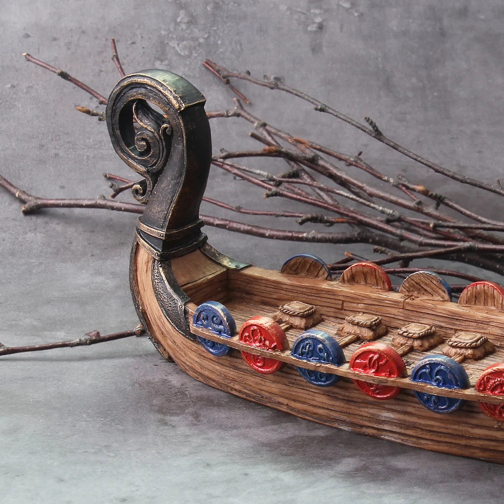 2022 New Style Viking Dragon Boat with shield and seat and many detail as vikings gift
