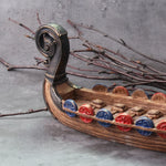 2022 New Style Viking Dragon Boat with shield and seat and many detail as vikings gift