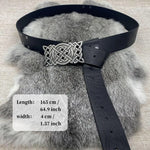 Medieval Vintage Belt Renaissance Viking Belt For Men Faux Leather Embossed Cosplay Belt With Embossed Buckle For Stage Show