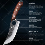 1 PC Kitchen Chef Knife Stainless Steel Multipurpose Boning Knife with Sheath Professional Cooking Utility Fish Barbecue