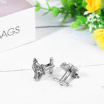 BONISKISS Men's Stainless Steel Cufflinks Nordic Viking Odin Compass Symbol Rune Cufflinks The Best Gift for Father Husband Son
