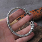 Nordic Viking Dragon Bracelet adjustable Men Wristband Cuff Bracelets with Viking Wooden Box
