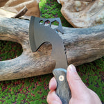 Multi-functional Tactical Axe with Nylon Cover - Durable Handaxe for Camping, Hiking and Survival - Corrosion 7CR13 Steel Blade