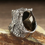 Retro Stainless Steel Animal Skull Rings For Men Domineering Viking Wolf Head Skull Ring Punk Fashion Jewelry Gift Wholesale