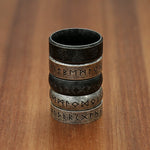 Viking Stainless Steel Rune Ring Vintage Nordic Odin Simple Ring For Men Women Punk Biker Fashion Amulet Jewelry Gift Wholeslae
