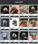 Retro Stainless Steel Animal Skull Rings For Men Domineering Viking Wolf Head Skull Ring Punk Fashion Jewelry Gift Wholesale