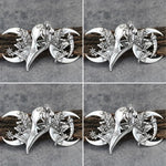 4PCS Witch Viking Norse celtic raven skull Barrette Hairpin Gothic Hair Accessory