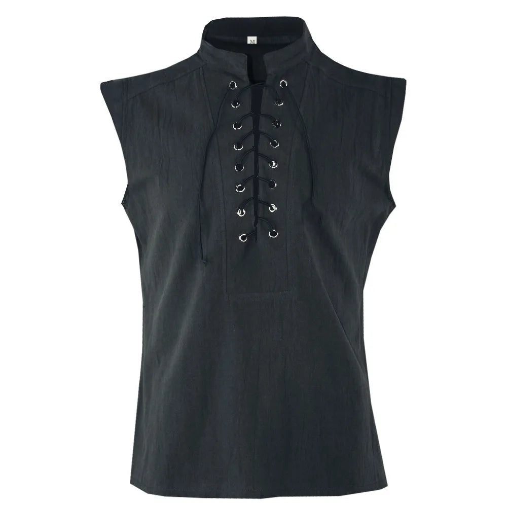 New Medieval Retro Men's Short Vest Multi Color Selection Halloween Carnival Dress Up Costume Daily Outfit Hot Selling