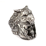 Retro Stainless Steel Animal Skull Rings For Men Domineering Viking Wolf Head Skull Ring Punk Fashion Jewelry Gift Wholesale