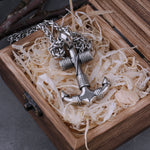 Viking Necklace With Anchor Rope Pendant