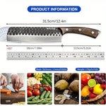 8PCS Professional Kitchen Chef Knife Set Handmade Forged Stainless Steel Chef Knife Butcher Knife Vegetable Utility Boning Fish