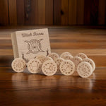 Witches Runes Set Altar Divination Tools with Storage Bag 13Pcs Wood Runes Altar Runes for Beginners Board Game