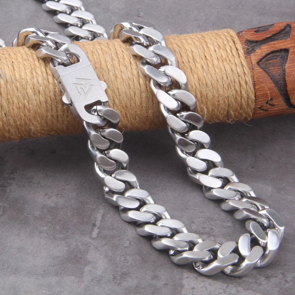 Punk Rock Stainless Steel Biker Mens Bracelet Link Chain Motorcycle Bike Bicycle Chain Bracelets Bangles Jewelry with wood box　