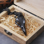 Men Retro Crow Viking Pirate Pendant Necklace Stainless Steel Raven Neck Chain For Male Men's Berserk Rune Cool Fashion Jewelry