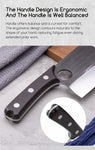 SHANGDAO 7"Deba Knife, Hand Forged Cleaver Butcher Knife for Meat Cutting, Japanese Kitchen Viking Knife with Sheath