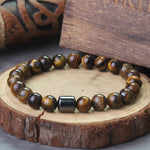 Stainless steel Runes Beads Men Bracelet Viking Rune Bracelet Fashion Charm Beads Bracelet wooden box