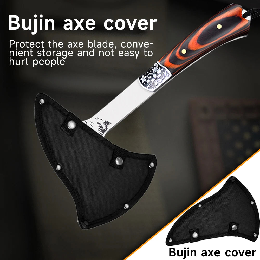 High Hardness Stainless Steel Survival Axe Multi-function Outdoor Camping Tactical Wolf-head Axe Hunting Tools Portable Tomahawk