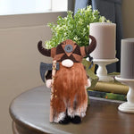 Nordic Viking Gnomes Durable And Reusable Resin Tabletop Statue Decor Plush Gnome Doll Decoration For Fireplace Christmas Tree