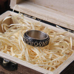 Steel Soldier Viking Rune Ring - Top-Rated Stainless Steel Men's Jewelry with Gift Box