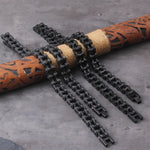 Punk Rock Stainless Steel Biker Mens Bracelet Link Chain Motorcycle Bike Bicycle Chain Bracelets Bangles Jewelry with wood box　