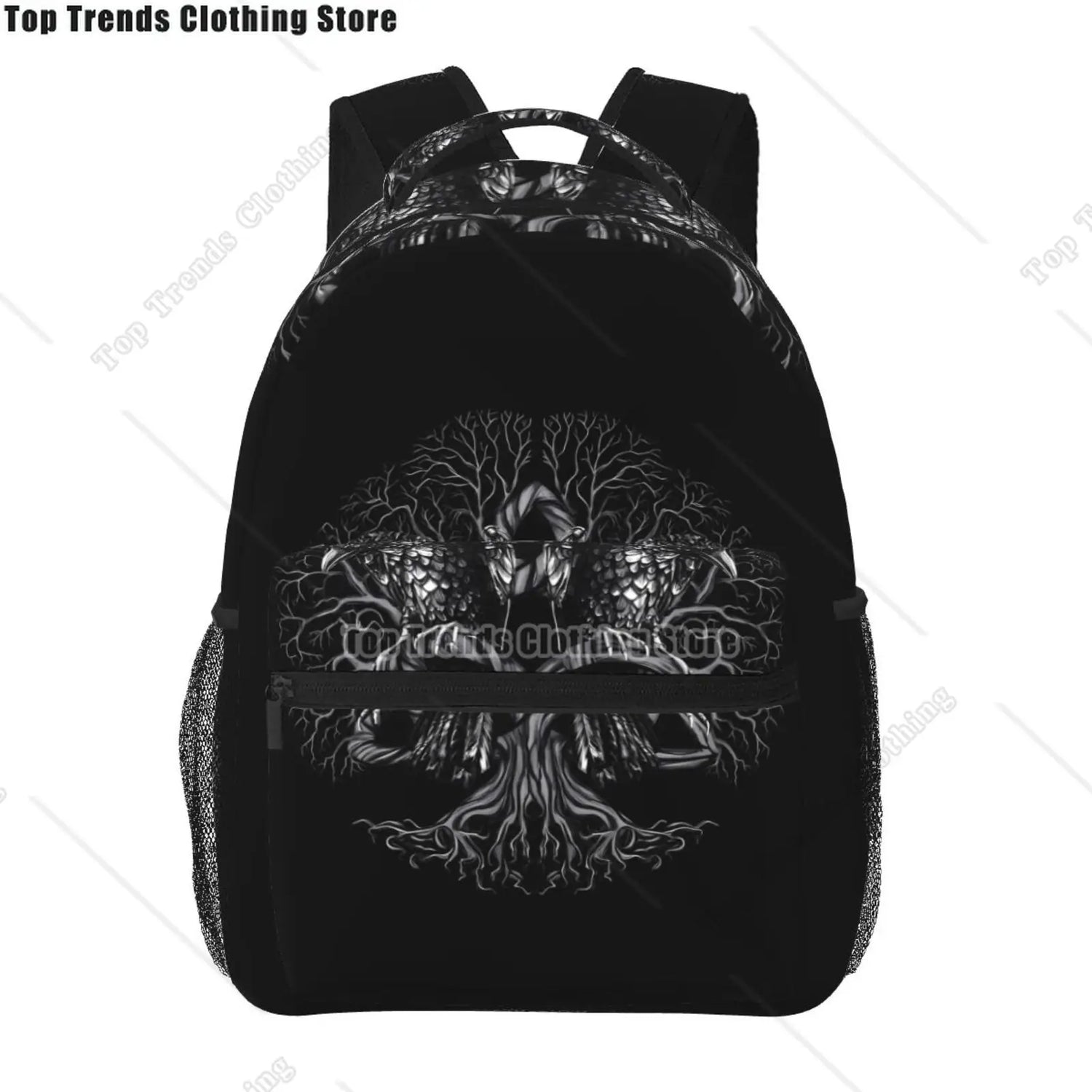 Norse Mythology Viking Backpack Tree of Life Triquetra Large Backpack for School Laptop Bags Bookbag Casual Daypack for Teens
