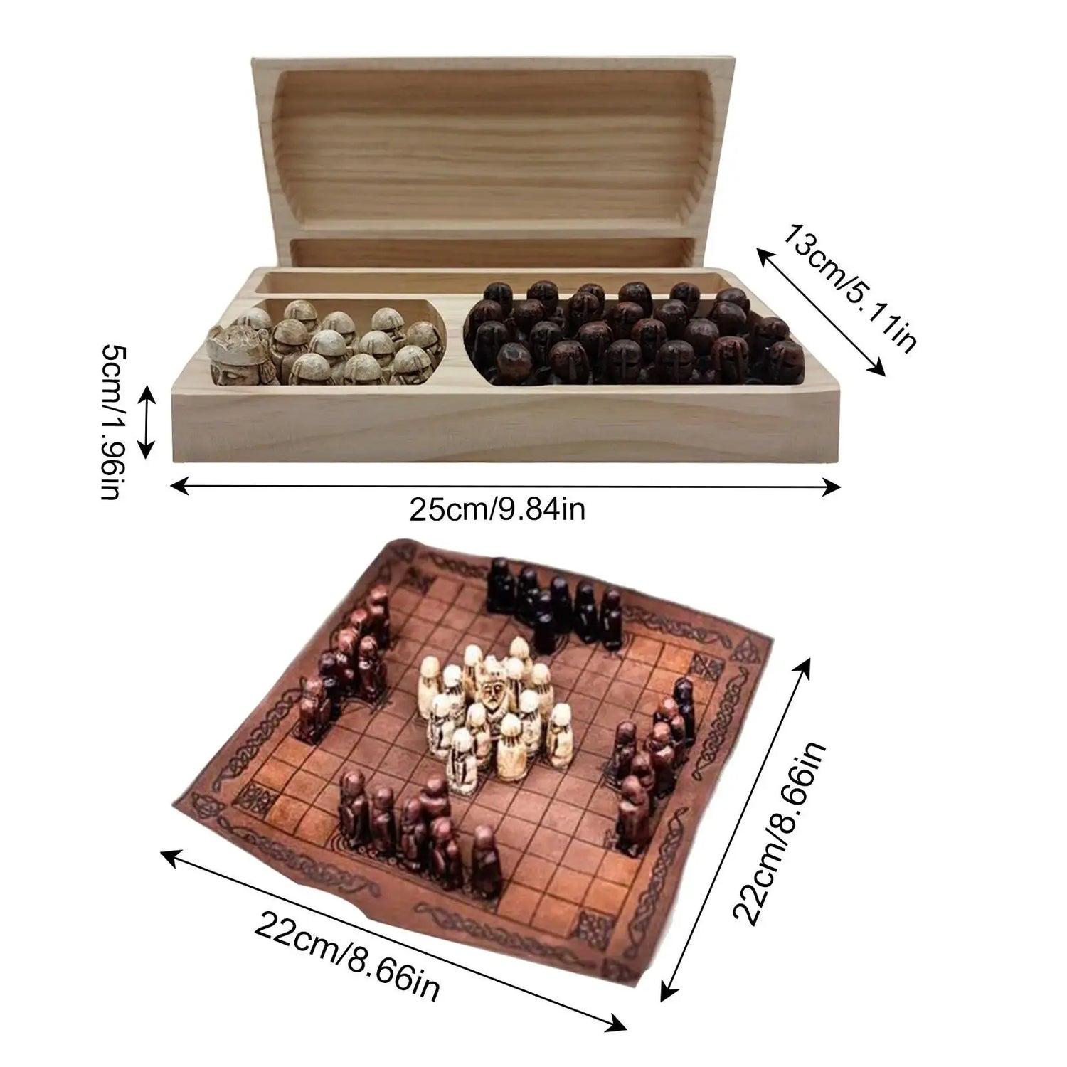 Chess Boards For Adults Tabletop Chess Board War Game Board Game Asymmetric Viking Chess Strategy Games Chess Gifts Party