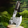 Outdoor camping stainless steel high hardness wolf axe, hiking and logging road axe, jungle road axe, the best gift for men