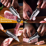 3Pcs Viking knife Chef Knife Japan Kitchen Meat Cleaver Butcher Boning Knife BBQ