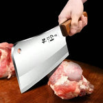 Professional Stainless Steel Heavy Chopping Bone Kitchen Knife, Thicken Meat Cleaver for Home Cooking and Chef Resturant