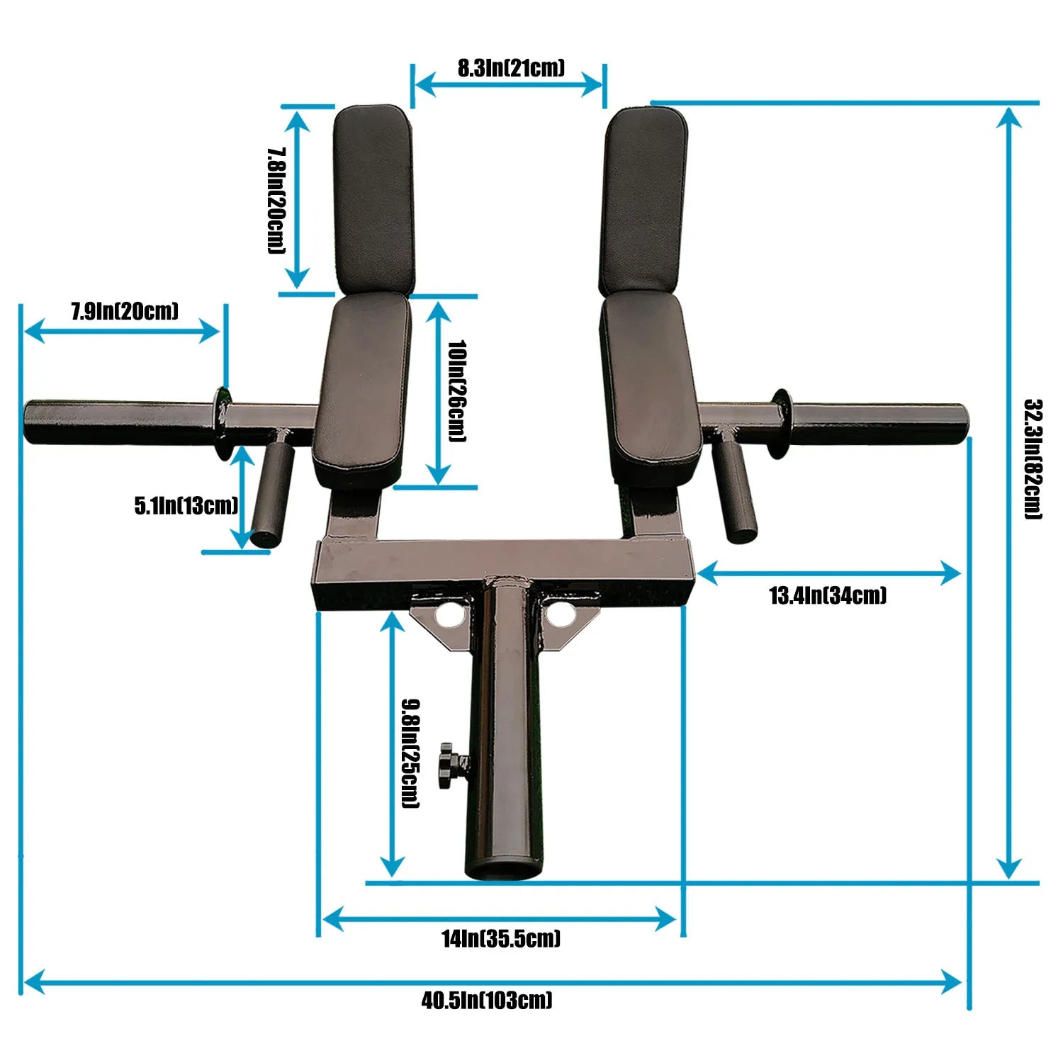Viking Press Landmine Handle for 2-Inch Barbell, T-Bar Row Attachment Core Strength Training Accessories, Shoulder Press