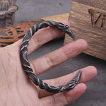 Stainless Steel Nordic Viking Norse Raven Bracelet Men Wristband Cuff Bracelets with viking wooden box