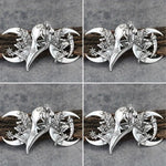 4PCS Witch Viking Norse celtic raven skull Barrette Hairpin Gothic Hair Accessory