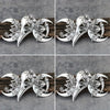 4PCS Witch Viking Norse celtic raven skull Barrette Hairpin Gothic Hair Accessory