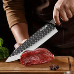 3 Pcs Stainless Steel Chef Knife Set Hand Forged Kitchen Cutters Boning Slicing Butcher Utility Paring Cleavers