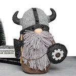 Viking Gnomes Durable And Reusable Resin Tabletop Statue Decor Plush Gnome Doll Decoration For Fireplace Christmas Tree