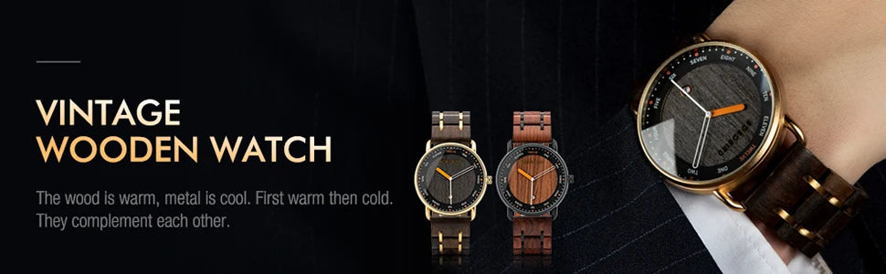 BOBO BIRD Wooden Watch Men Watches Luxury Retro Ebony Wristwatch Timepiece Compass Clock Customize Great Gift Box reloj hombre