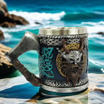 450ml Drinking Gothic Coffee Cup Viking Style Beer Mug Bar Drinking Coffee Cup Large Barrel Beer Mug Gothic Beer Mug Tea Mug