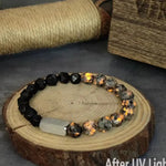 Stainless steel Runes Beads Men Bracelet Viking Rune Bracelet Fashion Charm Beads Bracelet wooden box