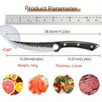 1 PC High Carbon Steel Boning Knife Kitchen Chef Knife Professional Multipurpose Cutting Knife With Sheath For Barbecue Cooking