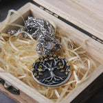 Tree of Life Amulet Stainless Steel Mens Necklac Simple Elegant Charm for Male Boyfriend Biker Jewelry Creativity Gift Wholesale