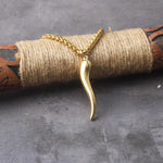 stainless steel Gold plated Cornicello Italian horn necklaces for women chili pepper pendant necklace dainty trendy jewelry 2023