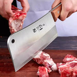 Professional Stainless Steel Heavy Chopping Bone Kitchen Knife, Thicken Meat Cleaver for Home Cooking and Chef Resturant