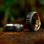 Vintage Stainless Steel Nordic Viking Rune Ring For Men Women Fashion Viking Couple Amulet Rings Party Jewelry Gifts Wholesale