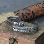 Nordic viking rune Dragon bracelet bangle adjust amulet cuff bangle with valknut stainless steel quality men jewelry with box