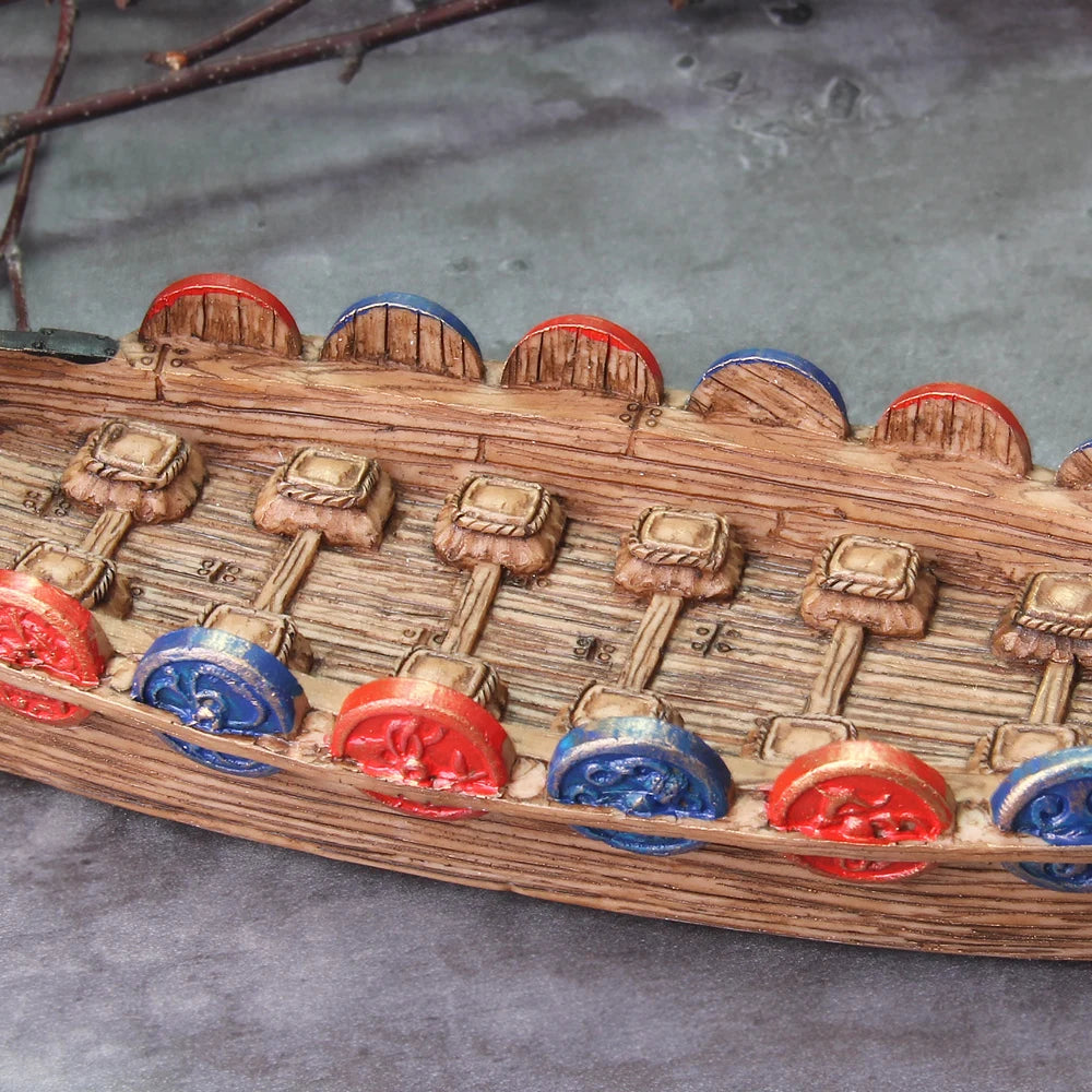 2022 New Style Viking Dragon Boat with shield and seat and many detail as vikings gift