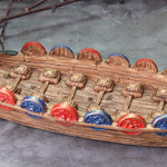 2022 New Style Viking Dragon Boat with shield and seat and many detail as vikings gift