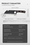 SHANGDAO 7"Deba Knife, Hand Forged Cleaver Butcher Knife for Meat Cutting, Japanese Kitchen Viking Knife with Sheath