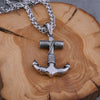 Viking Necklace With Anchor Rope Pendant